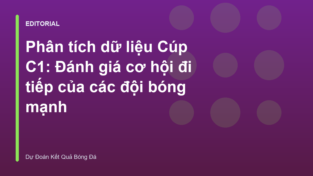 Phân tích dữ liệu các đội bóng tại Cúp C1